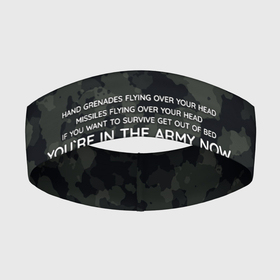 Повязка на голову 3D с принтом ARMY NOW в Белгороде,  |  | army | army now | status quo | армия | камуфляж | музыка | надписи