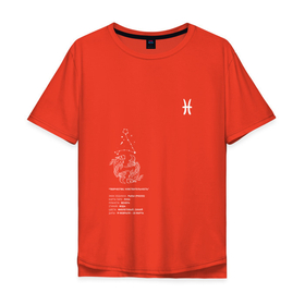 Мужская футболка хлопок Oversize с принтом РЫБЫ характеристика в Екатеринбурге, 100% хлопок | свободный крой, круглый ворот, “спинка” длиннее передней части | гороскоп | звезды | знак зодиака | знаки зодиака | зодиак | космос | рыбы | рыбы звезды | рыбы космос | рыбы созвездие | рыбы характеристика | символ | символ зодиака | созвездие рыб | создездие