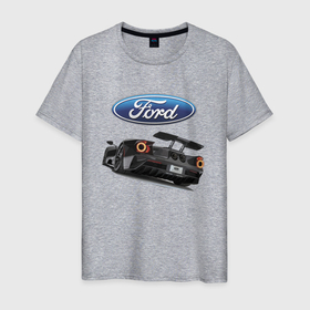 Мужская футболка хлопок с принтом Ford Performance   Motorsport , 100% хлопок | прямой крой, круглый вырез горловины, длина до линии бедер, слегка спущенное плечо. | brend | car | ford | motorsport | performance | prestige | usa | автомобиль | автоспорт | бренд | представление | престиж | сша | форд