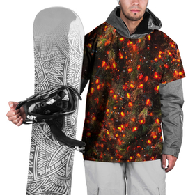 Накидка на куртку 3D с принтом Новогодняя стена , 100% полиэстер |  | Тематика изображения на принте: блеск | гирлянда | елка | ель | новогодняя стена | новый год | огоньки | праздник | ярко | яркое