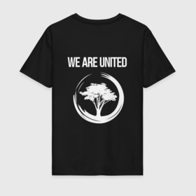 Мужская футболка хлопок с принтом in harmony with nature (черный) в Екатеринбурге, 100% хлопок | прямой крой, круглый вырез горловины, длина до линии бедер, слегка спущенное плечо. | арт | дерево | лицо | природа | черный