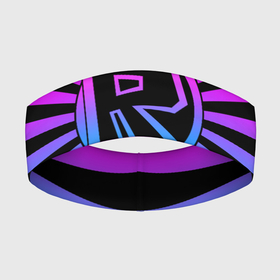 Повязка на голову 3D с принтом ROBLOX neon logo   РОБЛОКС неоновый логотип в Екатеринбурге,  |  | 3008 | adopt me | broken bones | jailbreak | roblox | игры | метавселенная | платформа | роблокс