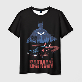 Мужская футболка 3D с принтом Batman silhouette в Рязани, 100% полиэфир | прямой крой, круглый вырез горловины, длина до линии бедер | batman | batman 2022 | bruce wayne | dc | dc comics | gotham | joker | statwb | warner | бетмен 2022 | брюс уэйн | бэтмен | бэтмен 2022 | готэм | джокер | диси | злодей | комиксы | комиксы диси