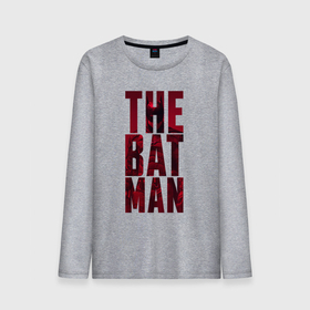 Мужской лонгслив хлопок с принтом The Batman Text logo в Тюмени, 100% хлопок |  | batman | batman 2022 | bruce wayne | cat woman | catwoman | dc | dc comics | gotham | joker | statwb | warner | бетмен 2022 | брюс уэйн | бэтмен | бэтмен 2022 | готэм | джокер | диси | женщина кошка | злодей | комиксы | комиксы диси