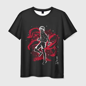 Мужская футболка 3D с принтом Tokyo Ghoul арт в Тюмени, 100% полиэфир | прямой крой, круглый вырез горловины, длина до линии бедер | anime | kaneki ken | tokyo ghoul | аниме | анимэ | кен канеки | кэн канеки | токийский гуль