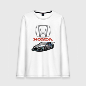 Мужской лонгслив хлопок с принтом Honda   Racing team в Петрозаводске, 100% хлопок |  | Тематика изображения на принте: honda | japan | motorsport | racing | team | автоспорт | гонка | хонда | япония