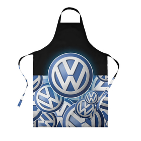 Фартук 3D с принтом Volkswagen | Большое лого | паттерн в Новосибирске, 100% полиэстер | общий размер — 65 х 85 см, ширина нагрудника — 26 см, горловина — 53 см, длина завязок — 54 см, общий обхват в поясе — 173 см. Принт на завязках и на горловине наносится с двух сторон, на основной части фартука — только с внешней стороны | emblema | logo | patern | pattern | volkswagen | vw | авто | автомобиль | ам | бренд | емблема | лого | логотип | машина | машины | народный автомобиль | патерн | паттерн | фольксваген | эмблема