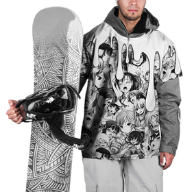 Накидка на куртку 3D с принтом АХЕГАО   AHEGAO ПОДТЕКИ в Курске, 100% полиэстер |  | ahegao | anime | cosplay | senpai | аниме | ахегао | коллаж | косплей | паттерн | сенпай | фото