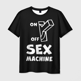 Мужская футболка 3D с принтом SEX MACHINE (Секс Машина) в Рязани, 100% полиэфир | прямой крой, круглый вырез горловины, длина до линии бедер | erotic | love | playboy | выключатель | для влюбленных | любовь | отношения | плейбой | подарок любви | поцелуй | прикол | садо мазо | свидание