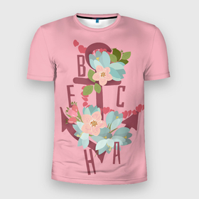 Мужская футболка 3D Slim с принтом Якорь весны в Екатеринбурге, 100% полиэстер с улучшенными характеристиками | приталенный силуэт, круглая горловина, широкие плечи, сужается к линии бедра | 8 march | 8 марта | cool girl | feminism | flower | girl | woman | в подарок | весна | девочкам | девочке | женские | женщинам | женщине | март | праздник | фем | феминизм | цветочки | цветы