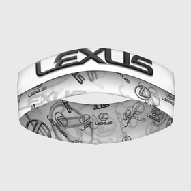 Повязка на голову 3D с принтом LEXUS | BIG EMBLEMA | PATTERN в Новосибирске,  |  | 2022 | auto | lexus | patern | pattern | sport | авто | автомобиль | автомобильные | бренд | лексус | марка | машины | патерн | паттерн | спорт