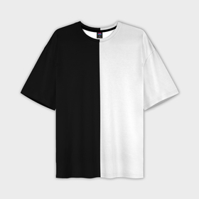Мужская футболка oversize 3D с принтом black and white чб в Санкт-Петербурге,  |  | 
