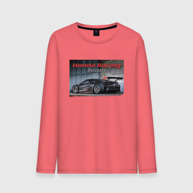 Мужской лонгслив хлопок с принтом Honda GT3 Racing Team в Кировске, 100% хлопок |  | car | honda | japan | motorsport | power | racing | team | автомобиль | автоспорт | гонка | мощь | хонда | япония