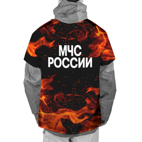 Накидка на куртку 3D с принтом МЧС РОССИИ ОГОНЬ в Белгороде, 100% полиэстер |  | день спасателя | мчс | мчс россии | огонь | пламя | пожарному | пожарный | спасатели