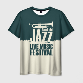 Мужская футболка 3D с принтом Джаз (Живая Музыка) в Тюмени, 100% полиэфир | прямой крой, круглый вырез горловины, длина до линии бедер | Тематика изображения на принте: acid jazz | blues | cool jazz | free jazz | jazz | jazz manush | music | rb | reggae | s | saxophone | smooth jazz | soul jazz | бибоп | биг бенд | блюз | джаз | джаз мануш | кул джаз | музыка | ноты | оркестр | постбоп | регги | ритмнблюз | саксофон | св