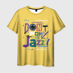 Мужская футболка 3D с принтом Джаз (Jazz) , 100% полиэфир | прямой крой, круглый вырез горловины, длина до линии бедер | acid jazz | blues | cool jazz | free jazz | jazz | jazz manush | music | rb | reggae | s | saxophone | smooth jazz | soul jazz | бибоп | биг бенд | блюз | джаз | джаз мануш | кул джаз | музыка | ноты | оркестр | постбоп | регги | ритмнблюз | саксофон | св