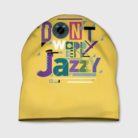 Шапка 3D с принтом Джаз (Jazz) , 100% полиэстер | универсальный размер, печать по всей поверхности изделия | acid jazz | blues | cool jazz | free jazz | jazz | jazz manush | music | rb | reggae | s | saxophone | smooth jazz | soul jazz | бибоп | биг бенд | блюз | джаз | джаз мануш | кул джаз | музыка | ноты | оркестр | постбоп | регги | ритмнблюз | саксофон | св