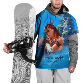 Накидка на куртку 3D с принтом Horizon подводный мир , 100% полиэстер |  | aloy | horizon | horizon forbidden west | horizon zero dawn | харайзон | хорайзон | элой