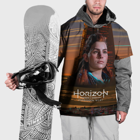 Накидка на куртку 3D с принтом Horizon   forbidden west в Санкт-Петербурге, 100% полиэстер |  | 