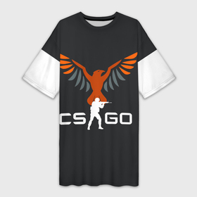Платье-футболка 3D с принтом CS GO  свобода_превыше_всего  КС ГО в Курске,  |  | cs go | игра | кс го | орел | свобода | снайпер
