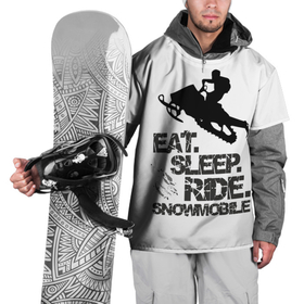 Накидка на куртку 3D с принтом EAT SLEEP RIDE SNOWMOBILE в Кировске, 100% полиэстер |  | Тематика изображения на принте: eat | ride | sleep | snowmobile | снегоход | спорт | экстрим