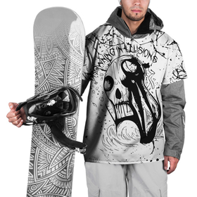 Накидка на куртку 3D с принтом Drowning in illusions , 100% полиэстер |  | арт | зомби | иллюзия | монстр | фэнтези | человек