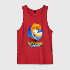 Мужская майка хлопок с принтом Веселый Rayman в Тюмени, 100% хлопок |  | globox | rayman | rayman legends | глобокс | реймен | рэйман | рэймэн | человечек