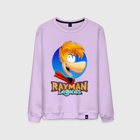 Мужской свитшот хлопок с принтом Веселый Rayman в Курске, 100% хлопок |  | globox | rayman | rayman legends | глобокс | реймен | рэйман | рэймэн | человечек