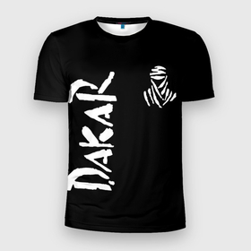 Мужская футболка 3D Slim с принтом Дакар ралли в Новосибирске, 100% полиэстер с улучшенными характеристиками | приталенный силуэт, круглая горловина, широкие плечи, сужается к линии бедра | dakar | rally | автогонки | автоспорт | дакар | париждакар | ралли | раллипариждакар
