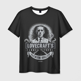 Мужская футболка 3D с принтом H.P. Lovecraft в Екатеринбурге, 100% полиэфир | прямой крой, круглый вырез горловины, длина до линии бедер | Тематика изображения на принте: cthulhu | howard phillips | lovecraft | говард лавкрафт | ктулху | лавкравт | лафкрафт