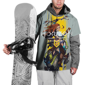 Накидка на куртку 3D с принтом Horizon | forbidden west | Aloy , 100% полиэстер |  | будущее | лук | постаппокалипсис | элой
