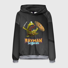 Мужская толстовка 3D с принтом Rayman Legends Black в Тюмени, 100% полиэстер | двухслойный капюшон со шнурком для регулировки, мягкие манжеты на рукавах и по низу толстовки, спереди карман-кенгуру с мягким внутренним слоем. | legends | rayman | rayman legends | глобокс | рейман | рэйман | рэймэн