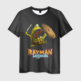 Мужская футболка 3D с принтом Rayman Legends Black в Белгороде, 100% полиэфир | прямой крой, круглый вырез горловины, длина до линии бедер | Тематика изображения на принте: legends | rayman | rayman legends | глобокс | рейман | рэйман | рэймэн