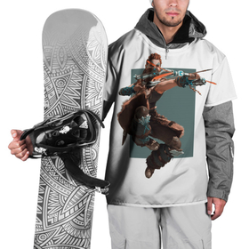 Накидка на куртку 3D с принтом Forbidden West | Horizon , 100% полиэстер |  | Тематика изображения на принте: будущее | лучница | постаппокалипсис | этой