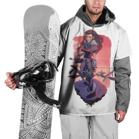 Накидка на куртку 3D с принтом Aloy | Forbidden West , 100% полиэстер |  | Тематика изображения на принте: будущее | лучница | постаппокалипсис | этой