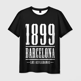 Мужская футболка 3D с принтом Barcelona 1899 Барселона в Петрозаводске, 100% полиэфир | прямой крой, круглый вырез горловины, длина до линии бедер | barca | barcelona | champions | football | soccer | spain | uefa | world cup | барса | барселона | ла лига | лига чемпионов | форма | формы | футбол