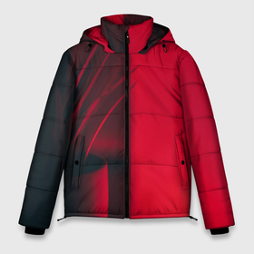 Мужская зимняя куртка 3D с принтом Красное виденье в Курске, верх — 100% полиэстер; подкладка — 100% полиэстер; утеплитель — 100% полиэстер | длина ниже бедра, свободный силуэт Оверсайз. Есть воротник-стойка, отстегивающийся капюшон и ветрозащитная планка. 

Боковые карманы с листочкой на кнопках и внутренний карман на молнии. | закат | красное | красное виденье | красный закат | половина | рассвет | цветок