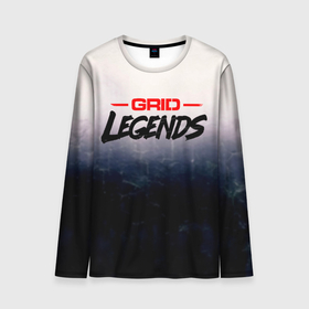 Мужской лонгслив 3D с принтом Grid Legends, лого в Санкт-Петербурге, 100% полиэстер | длинные рукава, круглый вырез горловины, полуприлегающий силуэт | grid | grid legends | grid легенда | гонки | грид легенда | грид легендс