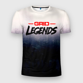 Мужская футболка 3D Slim с принтом Grid Legends, лого , 100% полиэстер с улучшенными характеристиками | приталенный силуэт, круглая горловина, широкие плечи, сужается к линии бедра | grid | grid legends | grid легенда | гонки | грид легенда | грид легендс