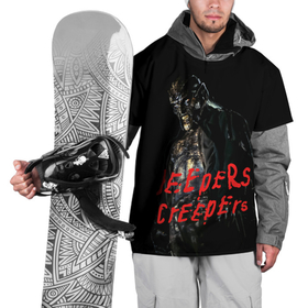 Накидка на куртку 3D с принтом Джиперс Криперс   жуткий монстр , 100% полиэстер |  | horror | jeepers creepers | джиперс криперс | монстр | страшилки | хоррор
