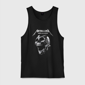 Мужская майка хлопок с принтом Metallica   Death Magnetic в Санкт-Петербурге, 100% хлопок |  | death | hype | jaw | magnetic | metal | metallica | skull | teeth | thrash metal | usa | зубы | магнетизм | пасть | сша | трэш метал | хайп | череп