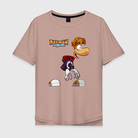 Мужская футболка хлопок Oversize с принтом Rayman Legends  Рэйман в Белгороде, 100% хлопок | свободный крой, круглый ворот, “спинка” длиннее передней части | legends | rayman | rayman legends | глобокс | рейман | рэйман | рэймэн