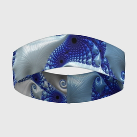 Повязка на голову 3D с принтом Абстрактные морские ракушки в Курске,  |  | абстрактные морские ракушки | калейдоскоп | лето | море | морское | ракушки | спирали | узор