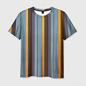 Мужская футболка 3D с принтом Полосы выходного дня в Санкт-Петербурге, 100% полиэфир | прямой крой, круглый вырез горловины, длина до линии бедер | линии | ностальгия | полоски | полосы | полосы выходного дня | советское | старые обои