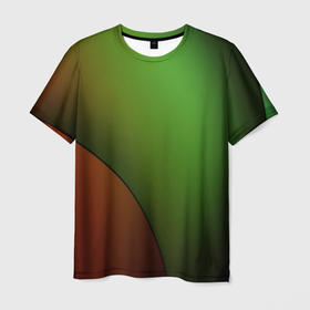 Мужская футболка 3D с принтом 3х цветная спираль , 100% полиэфир | прямой крой, круглый вырез горловины, длина до линии бедер | 3х цветная спираль | градиент | линии | спектр | спираль