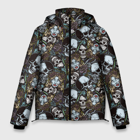 Мужская зимняя куртка 3D с принтом Мёртвые в Екатеринбурге, верх — 100% полиэстер; подкладка — 100% полиэстер; утеплитель — 100% полиэстер | длина ниже бедра, свободный силуэт Оверсайз. Есть воротник-стойка, отстегивающийся капюшон и ветрозащитная планка. 

Боковые карманы с листочкой на кнопках и внутренний карман на молнии. | baphomet | demon | devil | evil spirit | lucifer | mysticism | oc | pentagram | satan | satanist | ад | антихрист | бафомет | демон | дьявол | злой дух | зомби | кладбище | люцифер | масон | мистика | могила | нечистая сила | оккультизм