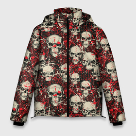 Мужская зимняя куртка 3D с принтом Кровавые Черепа (Skulls) в Тюмени, верх — 100% полиэстер; подкладка — 100% полиэстер; утеплитель — 100% полиэстер | длина ниже бедра, свободный силуэт Оверсайз. Есть воротник-стойка, отстегивающийся капюшон и ветрозащитная планка. 

Боковые карманы с листочкой на кнопках и внутренний карман на молнии. | baphomet | demon | devil | evil spirit | lucifer | mys | pentagram | satan | satanist | ад | антихрист | бафомет | бес | вельзевул | демон | дьявол | злодей | злой дух | кладбище | люцифер | масон | мистика | могила | нечистая сила