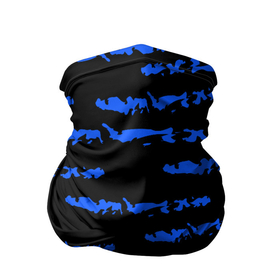 Бандана-труба 3D с принтом Полосатый синий с черным как водяной тигр в Курске, 100% полиэстер, ткань с особыми свойствами — Activecool | плотность 150‒180 г/м2; хорошо тянется, но сохраняет форму | abstraction | black background | blue | bright | pattern | stripes | texture | water tiger | year of the blue tiger | year of the tiger | абстракция | водяной тигр | год  голубого  тигра | год тигра | паттерн | полосы | синие | текстура | черный фон | ярк
