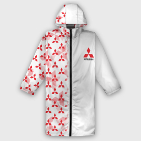 Дождевик унисекс 3D с принтом Mitsubishi | Mini logo | Half pattern в Ухте,  |  | mitsubishi | motorsport | patern | pattern | sport | митсубиси | митсубиши | мицубиси | патерн | паттерн | спорт