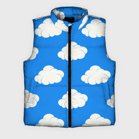 Мужской жилет утепленный 3D с принтом Облака на небе ,  |  | 3d | 3д | blue | shirt | sky | куртка | небо | новинка | облака | рюкзак | сильный | синий | толстовка | футболка | худи | яркий
